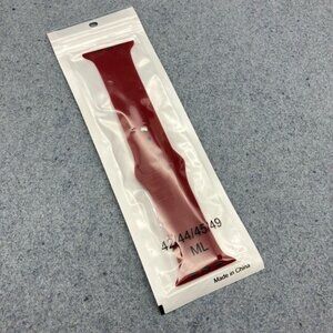 New Silicone Watch Band 42/44/45/46/49mm ML Wine Red Replacement Strap Unisex